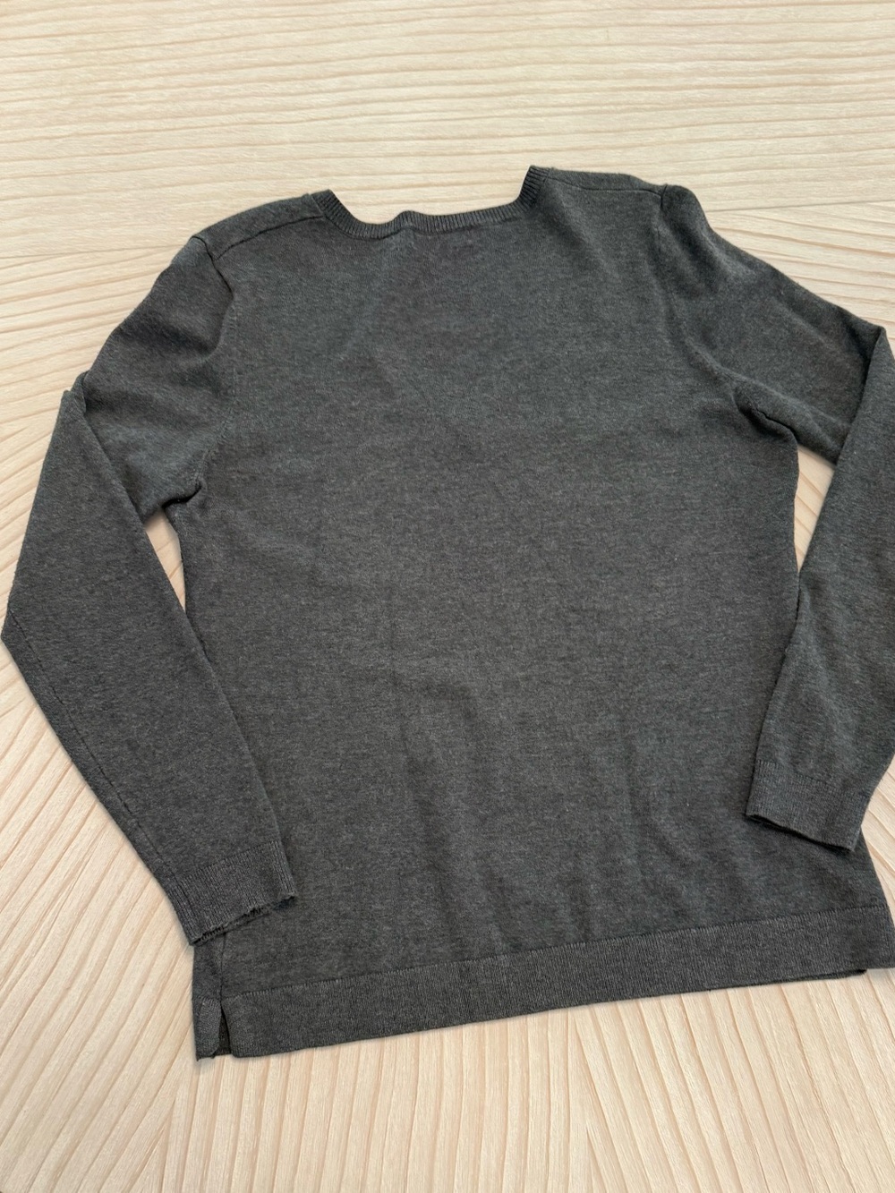 Golfini Women's Dark Gray V-Neck Sweater - Picture 2 of 7